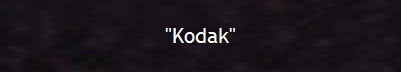 "Kodak"